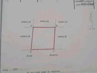 40m by 40m Plot For Sale in Mikango